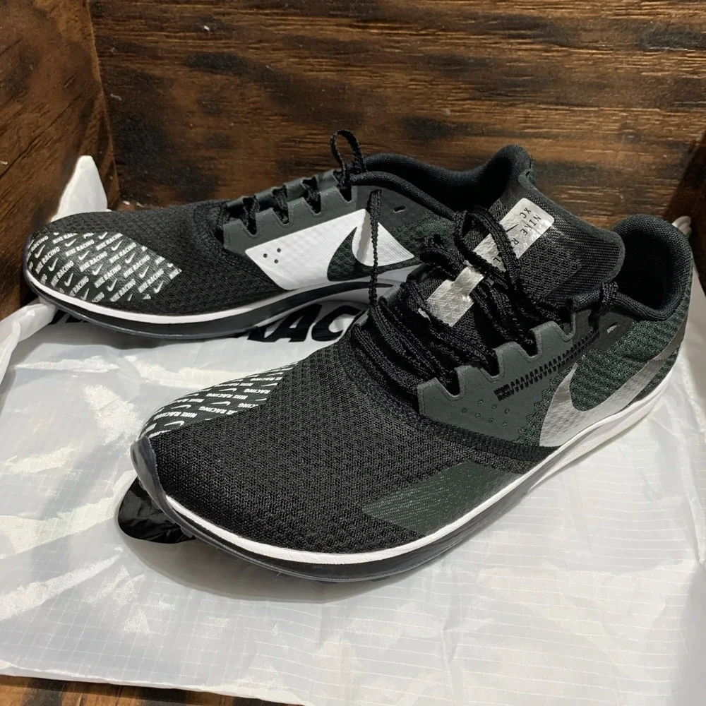 Nike Zoom Rival‎ XC6 Black 9.5 Metallic Silver Cross-Country Spike Track Shoes